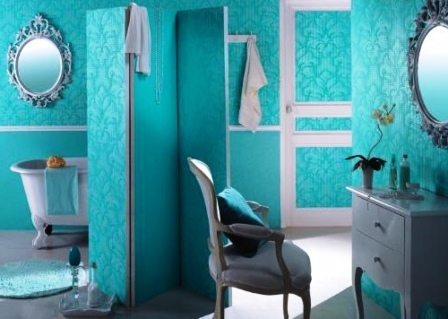 Виниловые обои для ванной комнаты описание фото